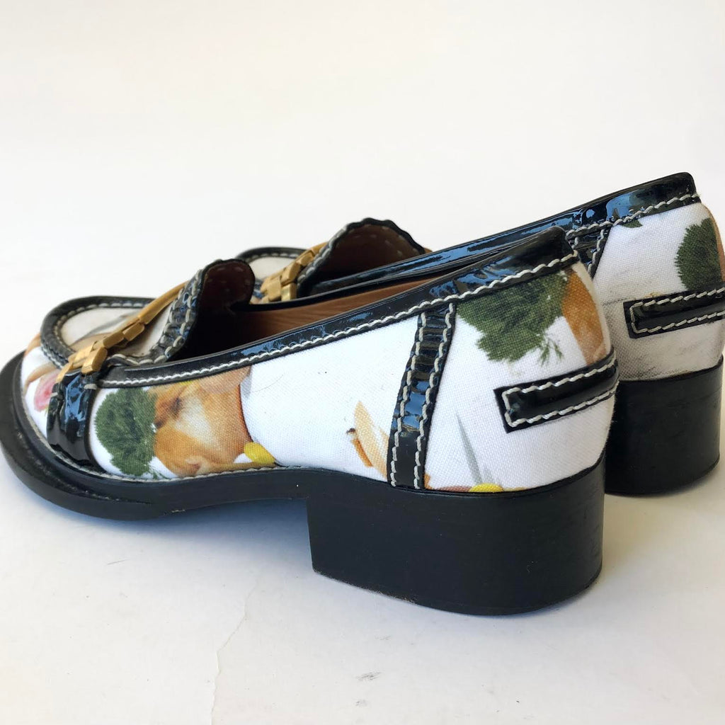 ACNE STUDIOS - FLORAL PRINT LOAFERS