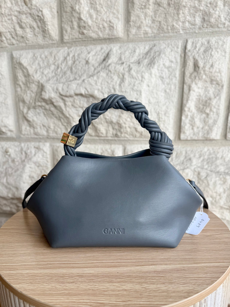 GANNI - SMALL BOU BAG - GRAY