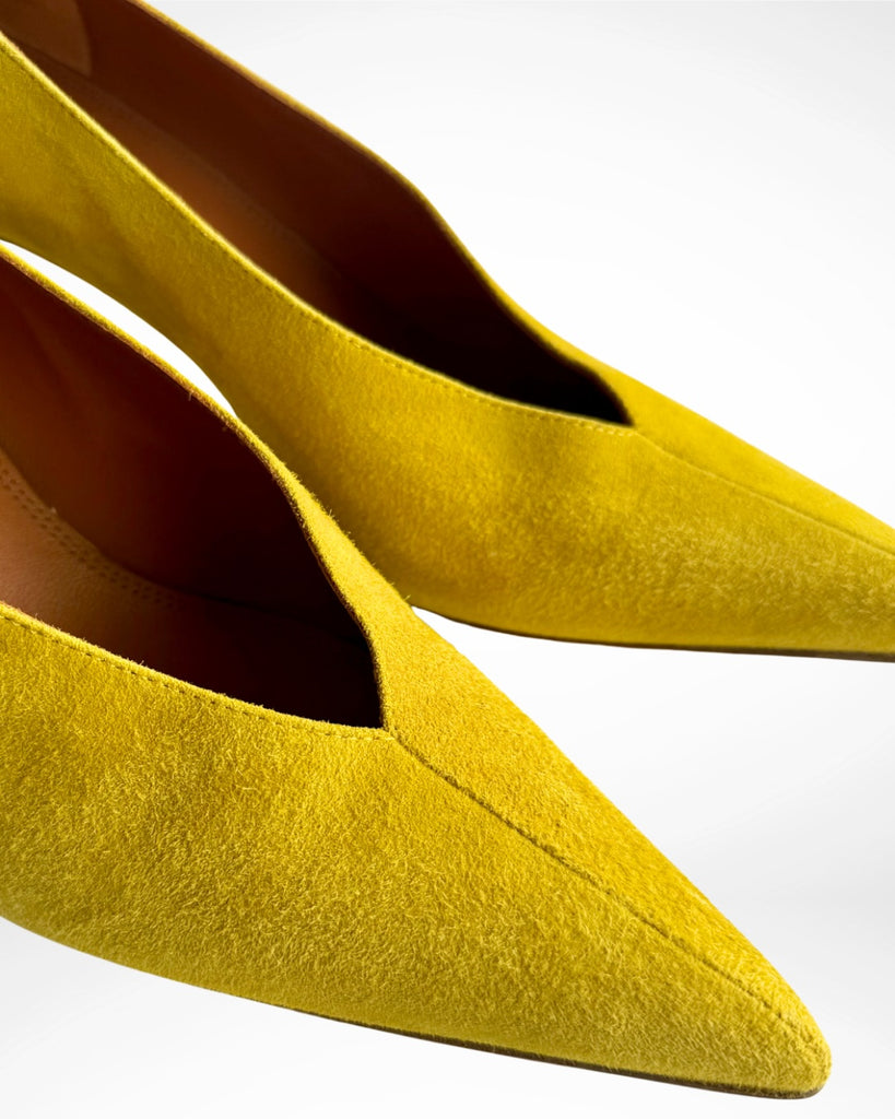CAMILLA AND MARC - CELIA POINTY PUMP - CITRON YELLOW
