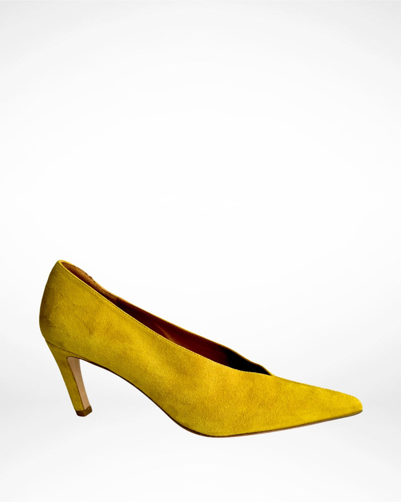 CAMILLA AND MARC - CELIA POINTY PUMP - CITRON YELLOW