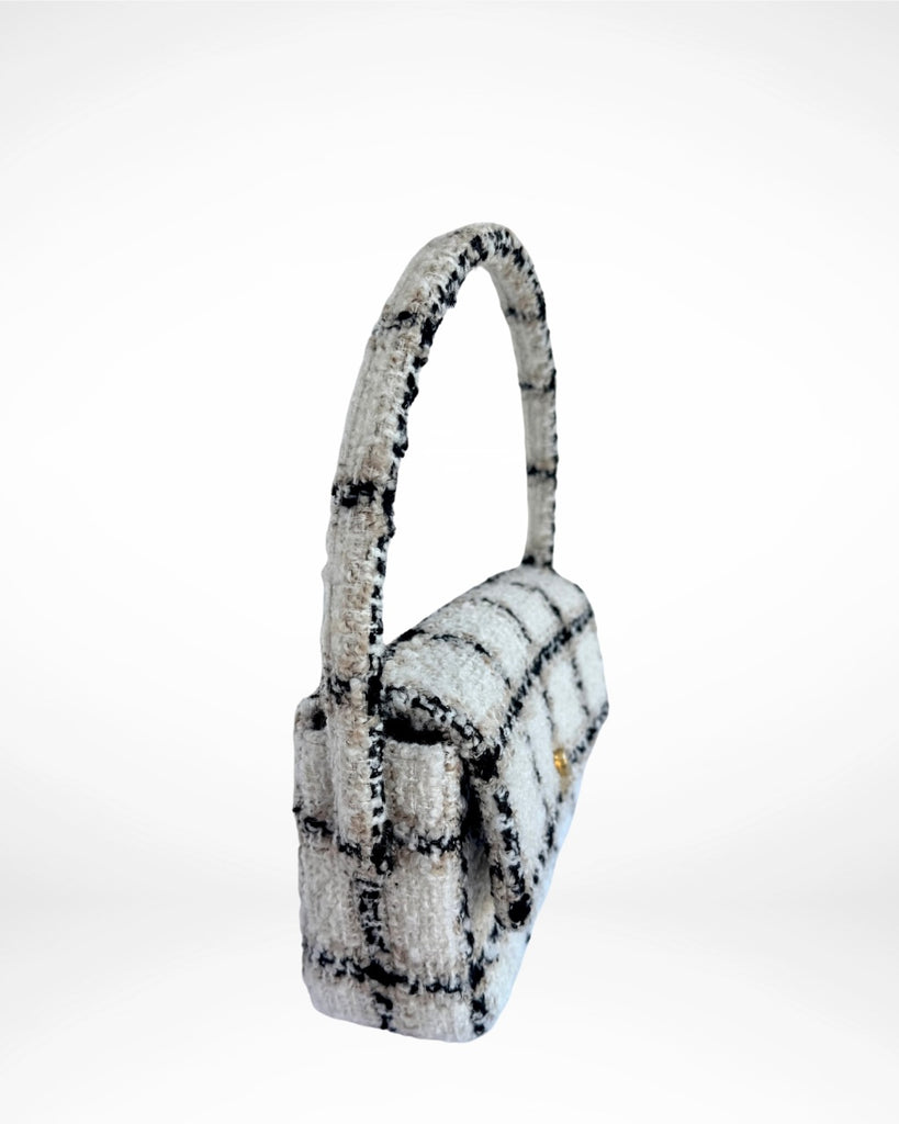 ANINE BING - NICO TWEED SHOULDER BAG
