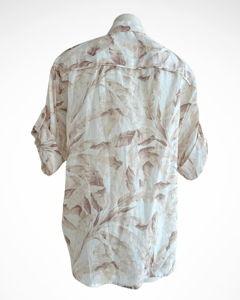 ZIMMERMANN - SUPER EIGHT LEAF PRINT - SHORT SLEEVE SHIRT