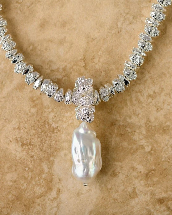 INDIGO & WOLFE - JEWEL NECKLACE - SILVER