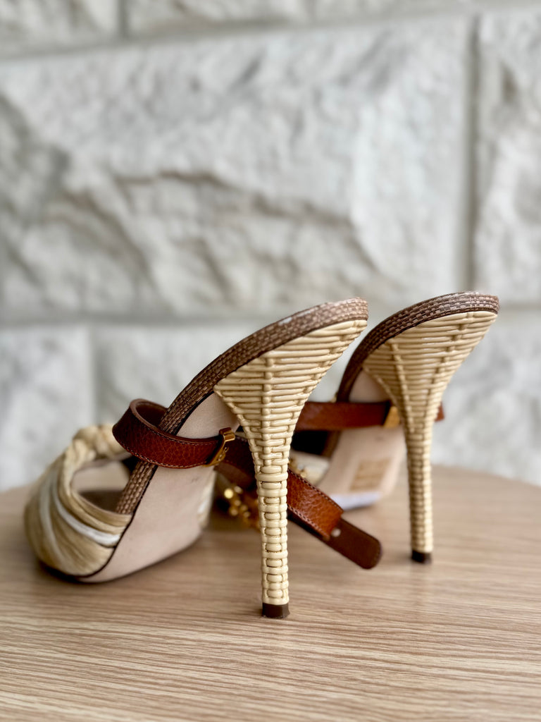 DOLCE & GABBANA - BEJEWELED BUCKLE MULES