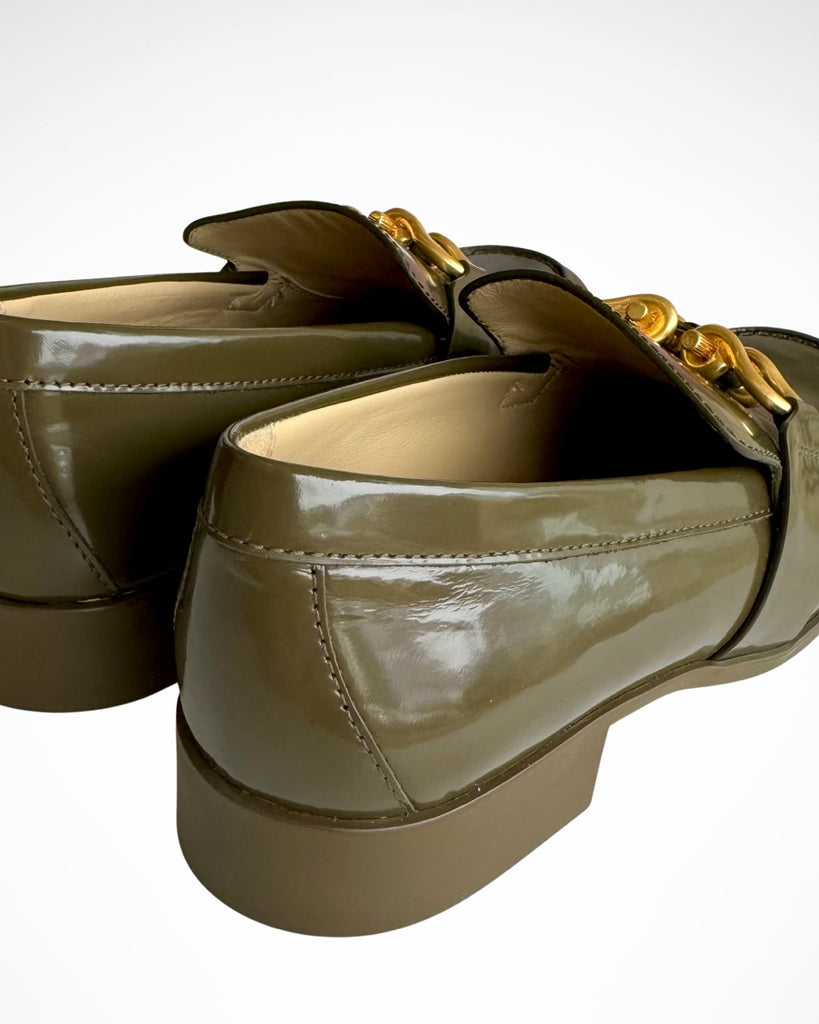 BOTTEGA VENETA - LEATHER MONSIEUR LOAFERS - KHAKI