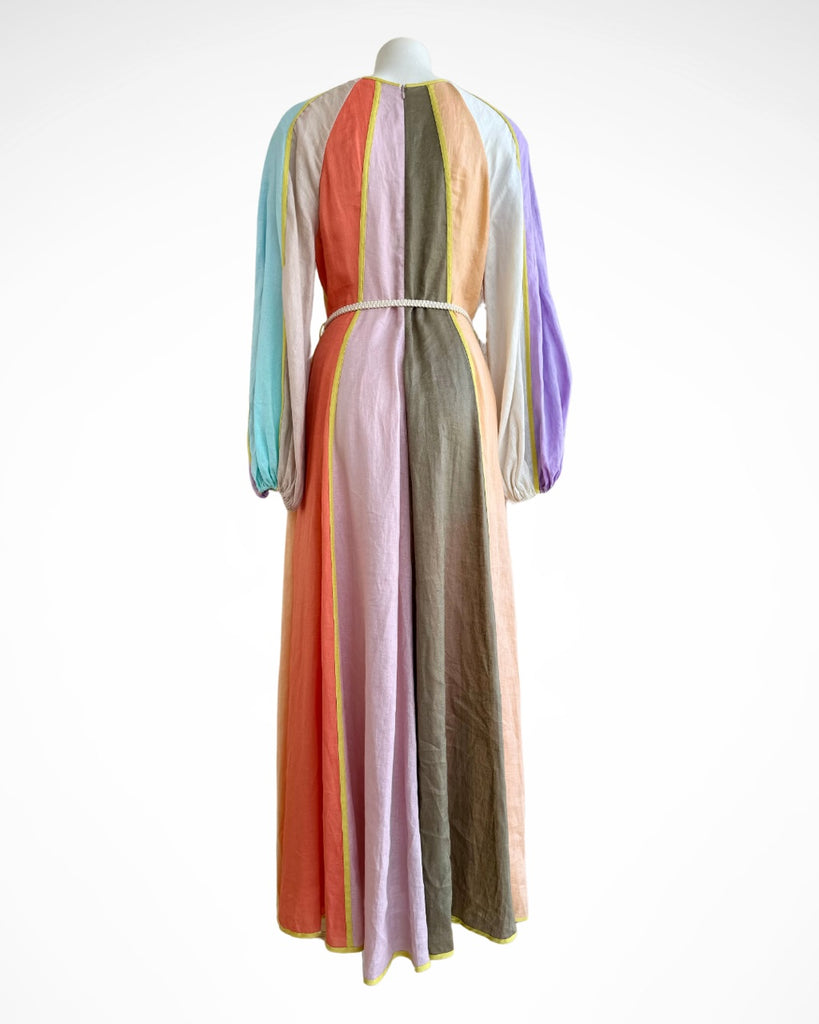 ZIMMERMANN - LOLA PANELLED LINEN MAXI DRESS