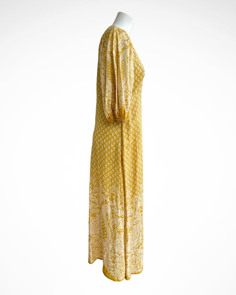 ZIMMERMANN - JUDE PAISLEY PRINT MIDI DRESS - MUSTARD