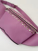 VALENTINO - PINK LEATHER STUDDED BELT BAG