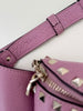 VALENTINO - PINK LEATHER STUDDED BELT BAG