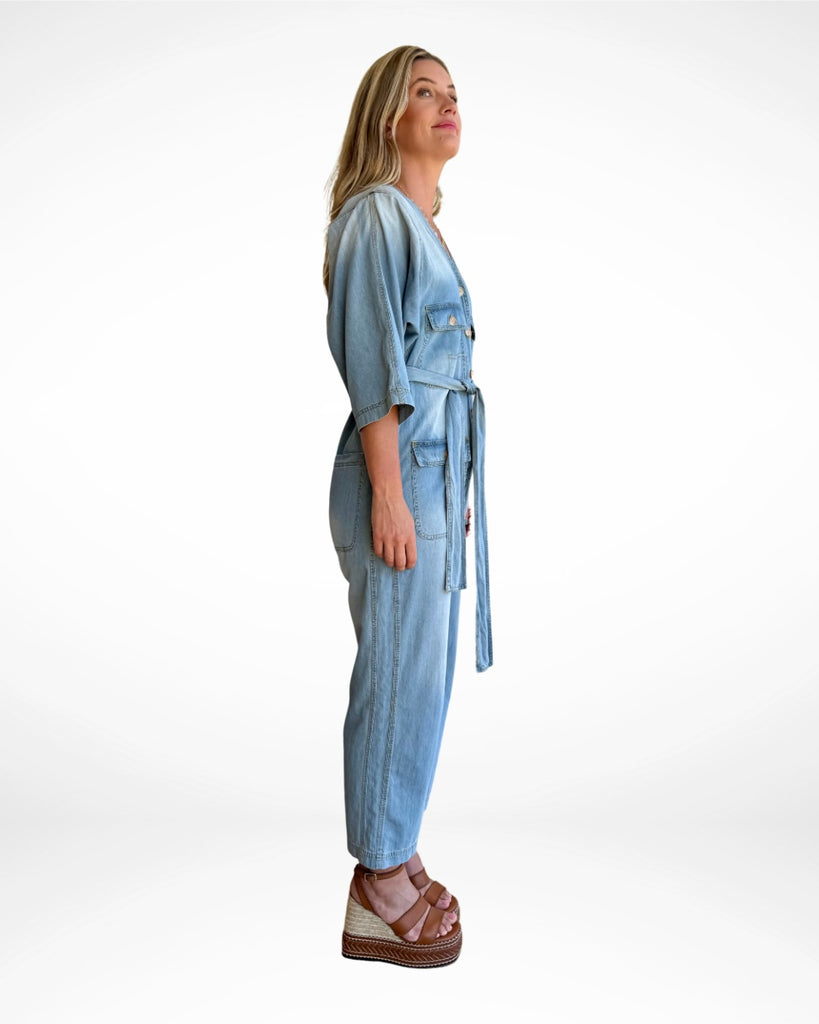 FLANNEL - SOFT DENIM JUMPSUIT