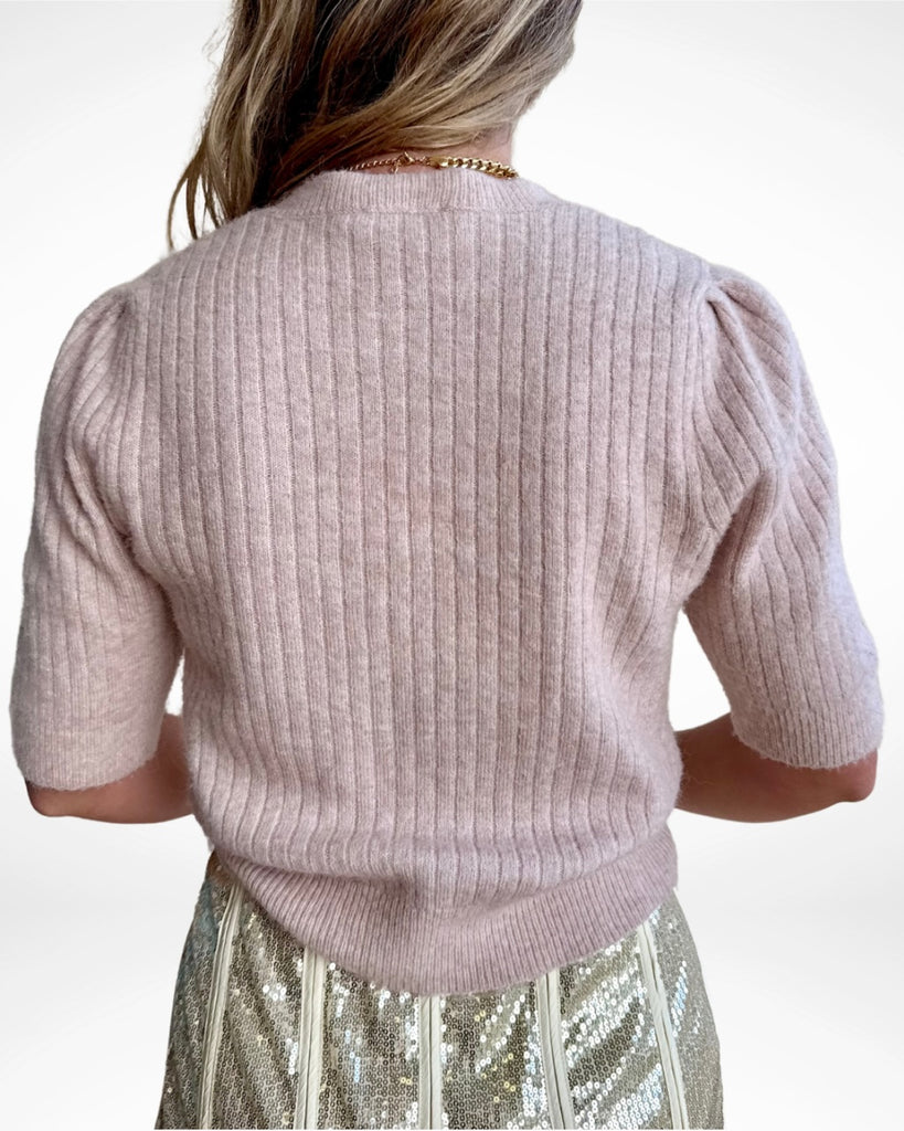 BAUM UND PFERDGARTEN - CARLEE KNIT CARDIGAN - DUSTY ROSE
