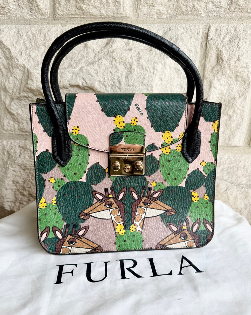 FURLA - METROPOLIS - GIRAFFE PRINT BAG - SHOP BIANCA ONEILL'S WARDROBE HERE