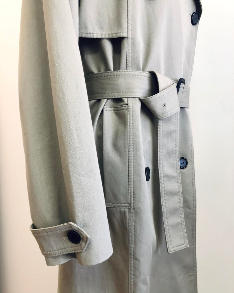 FRANKIE SHOP - EUGENE TRENCH COAT - PALE KHAKI