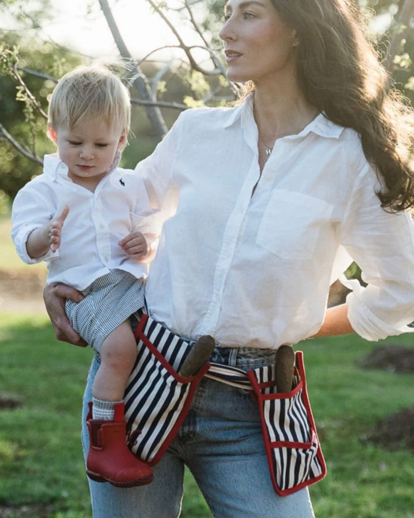 LE SAC - GARDENING BELT - NAVY STRIPE