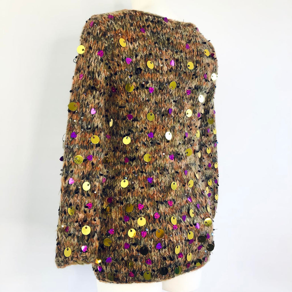 MANOUSH - CHUNKY KNIT WITH SEQUINS - SWEATER