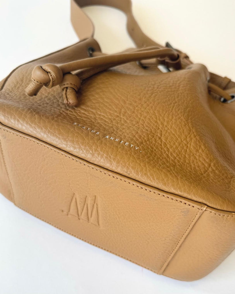 STATUS ANXIETY - SECLUSION BAG - TAN LEATHER