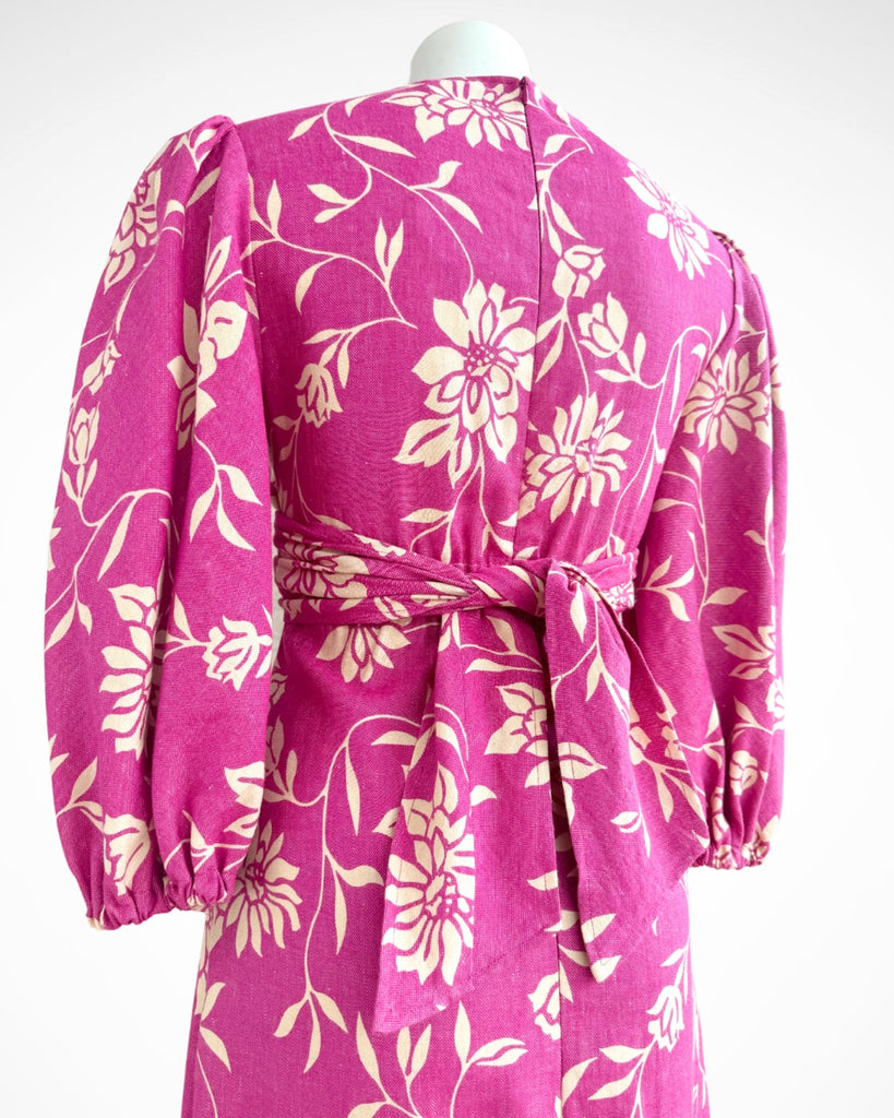 SCANLAN THEODOR - PRINTED WRAP DRESS - PINK