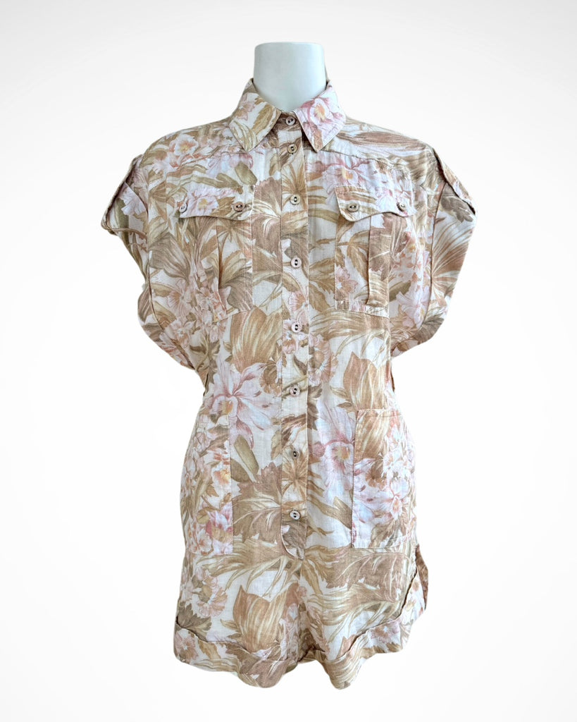 ZIMMERMANN - ANDIE PLAYSUIT - SEPIA FLORAL